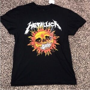 Metallica Black Graphic Band T-Shirt Gender Neutral Size M | NWT